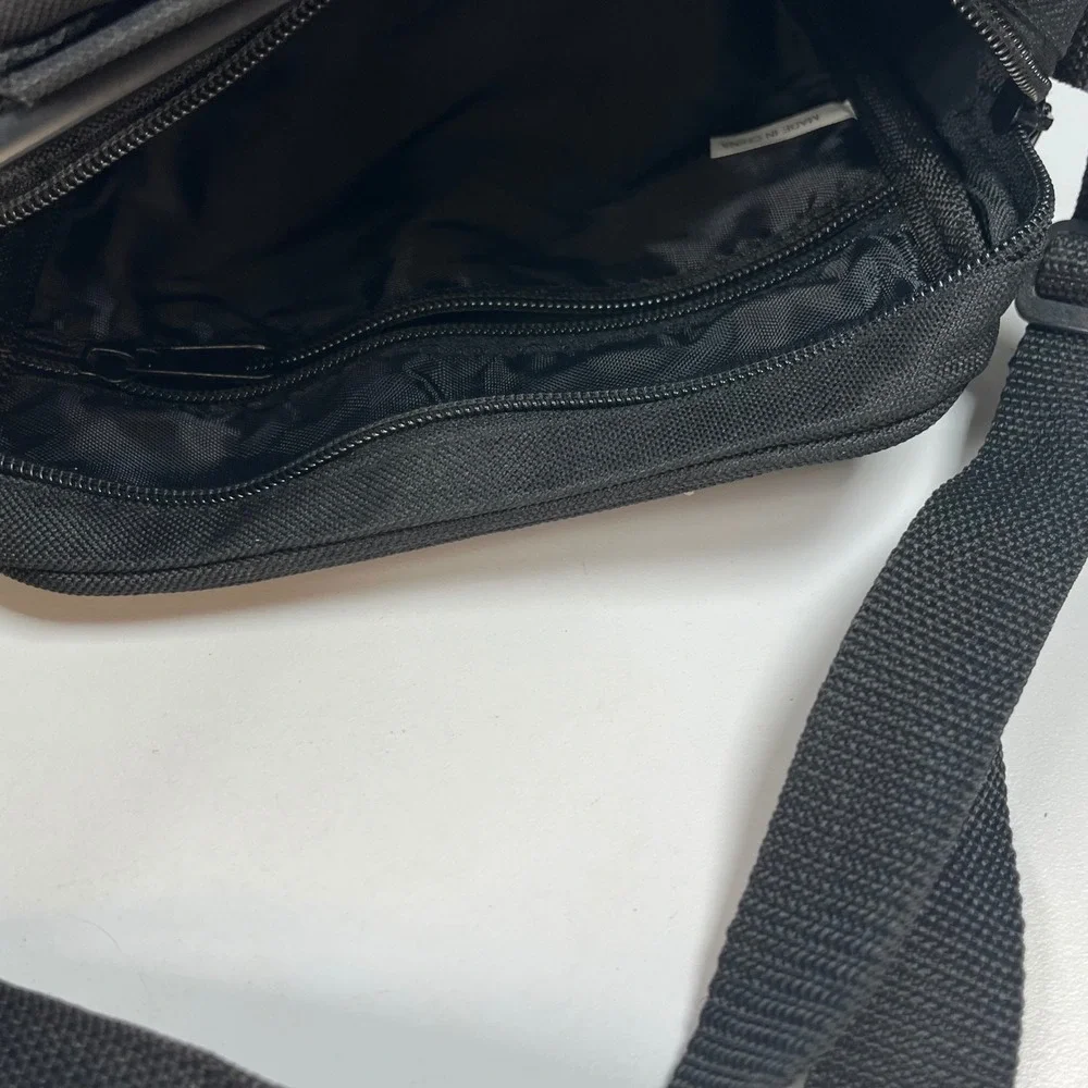 Rockport Crossbody Bag Black Small Canvas Utility Messenger